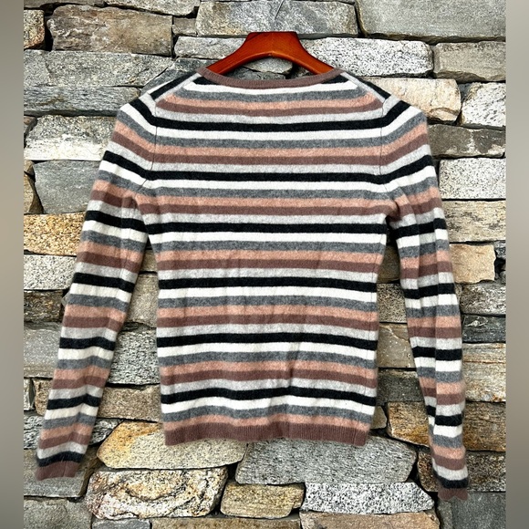 Cynthia Rowley Cashmere striped sweater women’s size S - Picture 2 of 5